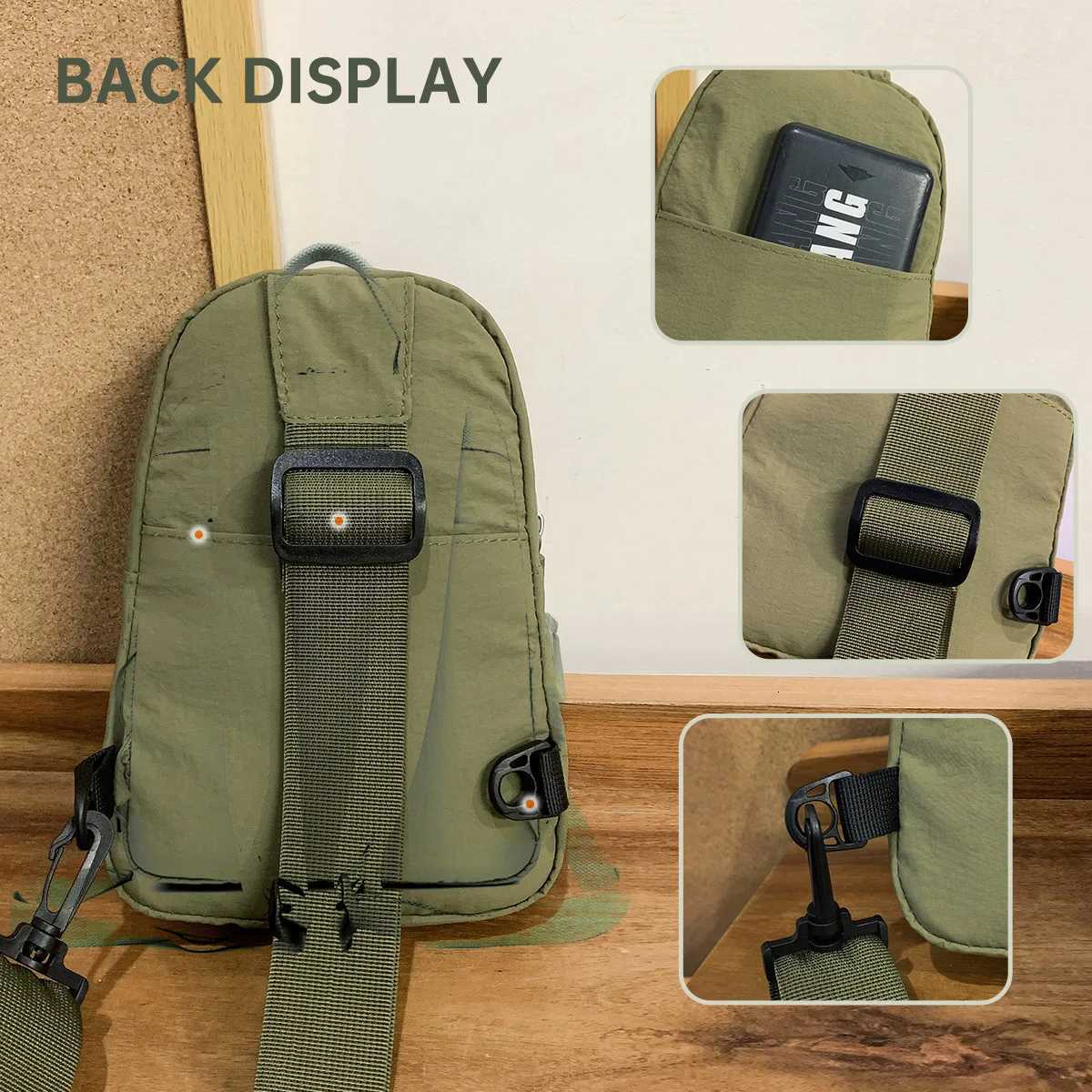 Breast Bag Womens New Waterproof Large Capacity Backpack Multi-Functional Casual Oxford Cloth Crossbody BagT251121