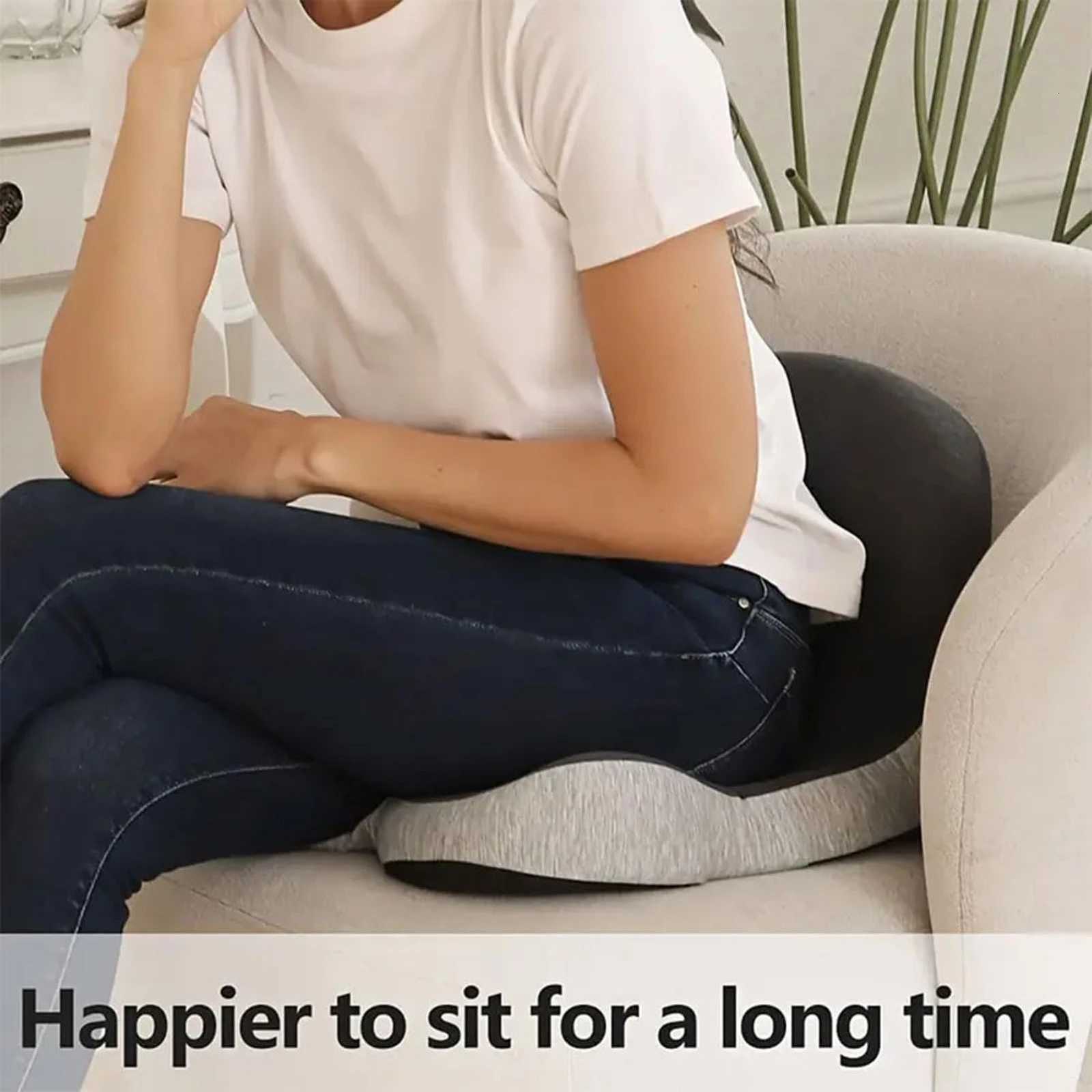 Memory Foam Seat Cushion Back Support for Office Chair Car Home Use with Lumbar Support for Students C251121