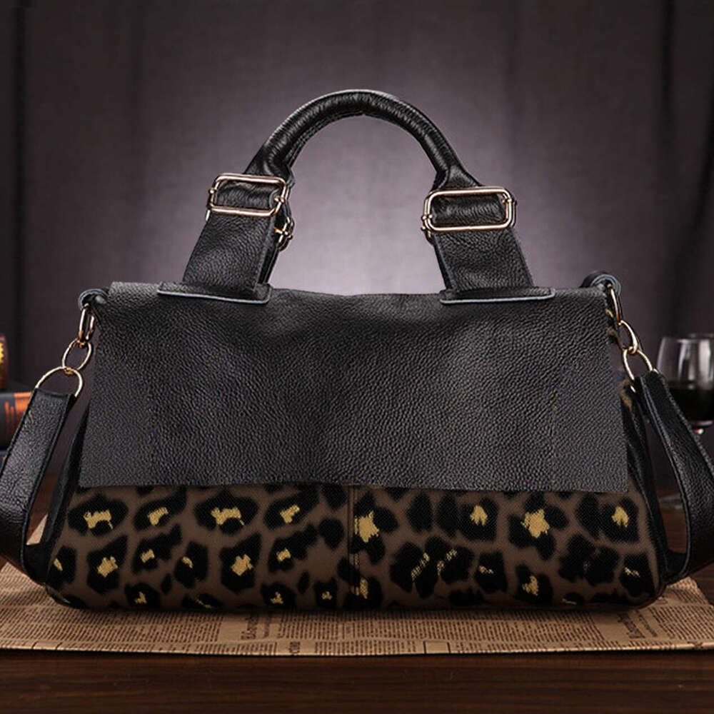 Stylish Black Brown Tote With Detachable Shoulder Strap Large Capacity Flip Closure Perfect For Daily Use Work And Travel Ideal Holiday Gift Versatile