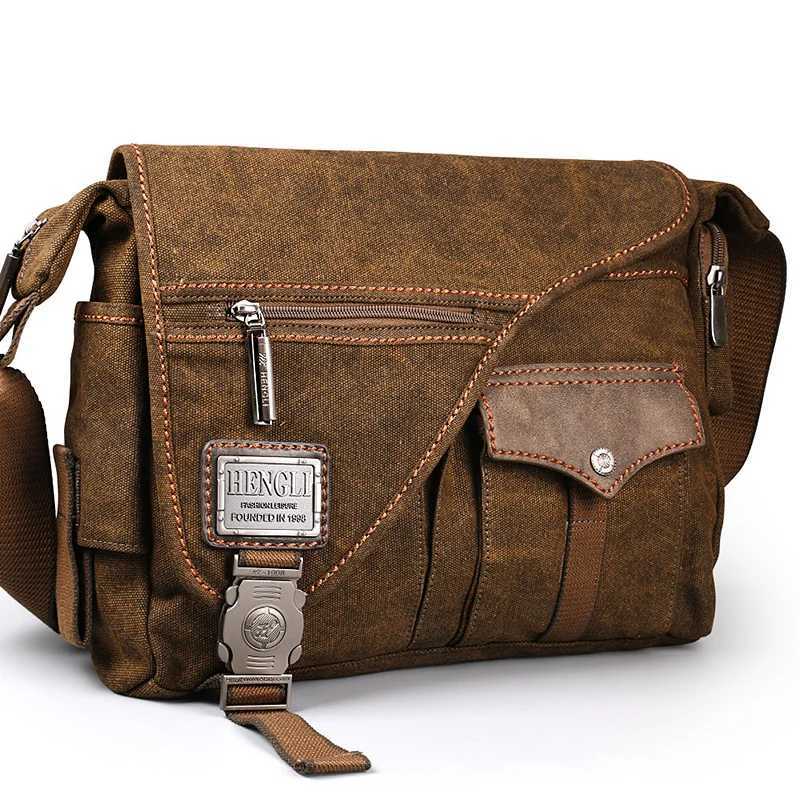 Fashion Ruil Men Canvas Mtifuncti Crossbody Bag Handbags Travel Wear Resistance Shoder Messenger Bags Leisure Package bolsa Y251121