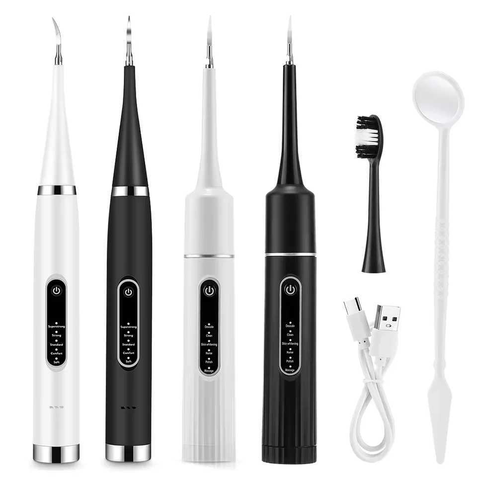 Sonic Electric Toothbrush Teeth Whitening Kit Tooth Whitener Calculus Plaque Tartar Remover Tools Cleaner Stain Oral Care C251121