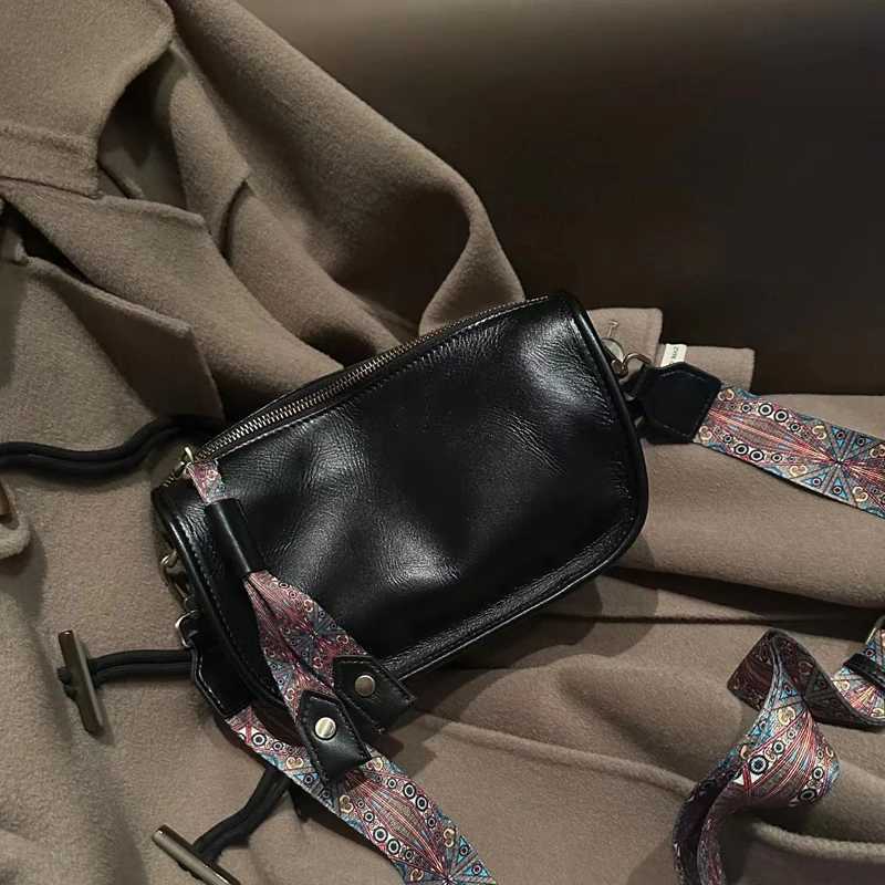 Wens Cowhide Genuine Leather Shoder Bag Fem Fi Luxury Designer Handbags Ladies Soft Crossbody Bags Purse New Y251121