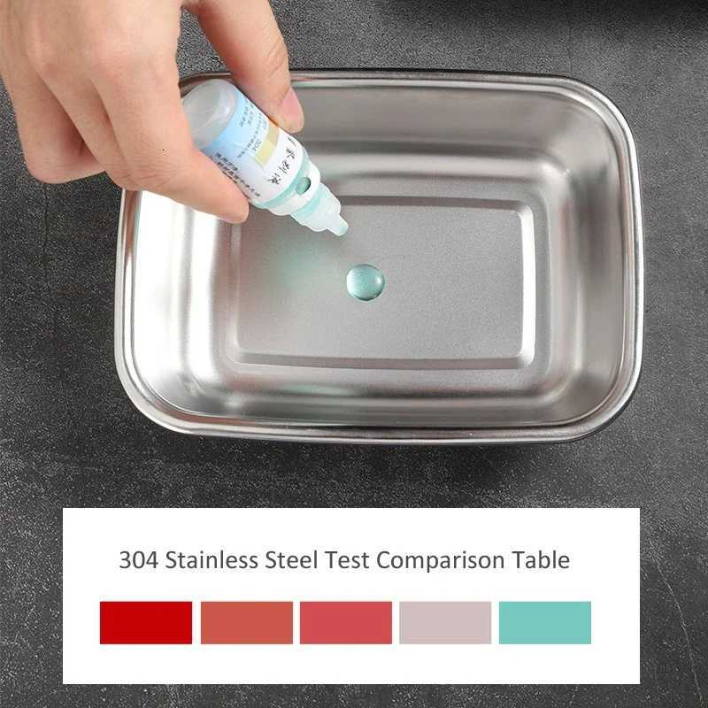 304 Stainless Steel Food Lunch Bento Box Sealed Leakproof Travel Storage Box Household Pickle Boxes Refrigerator Food ContainerM251121