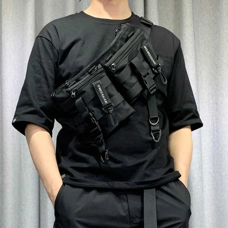 Fashion Detachable Design Tactical Functi Ch Bag Man Various Cbinati Waist Bag High Street Techwear Crossbody Bag bolsos Y251121