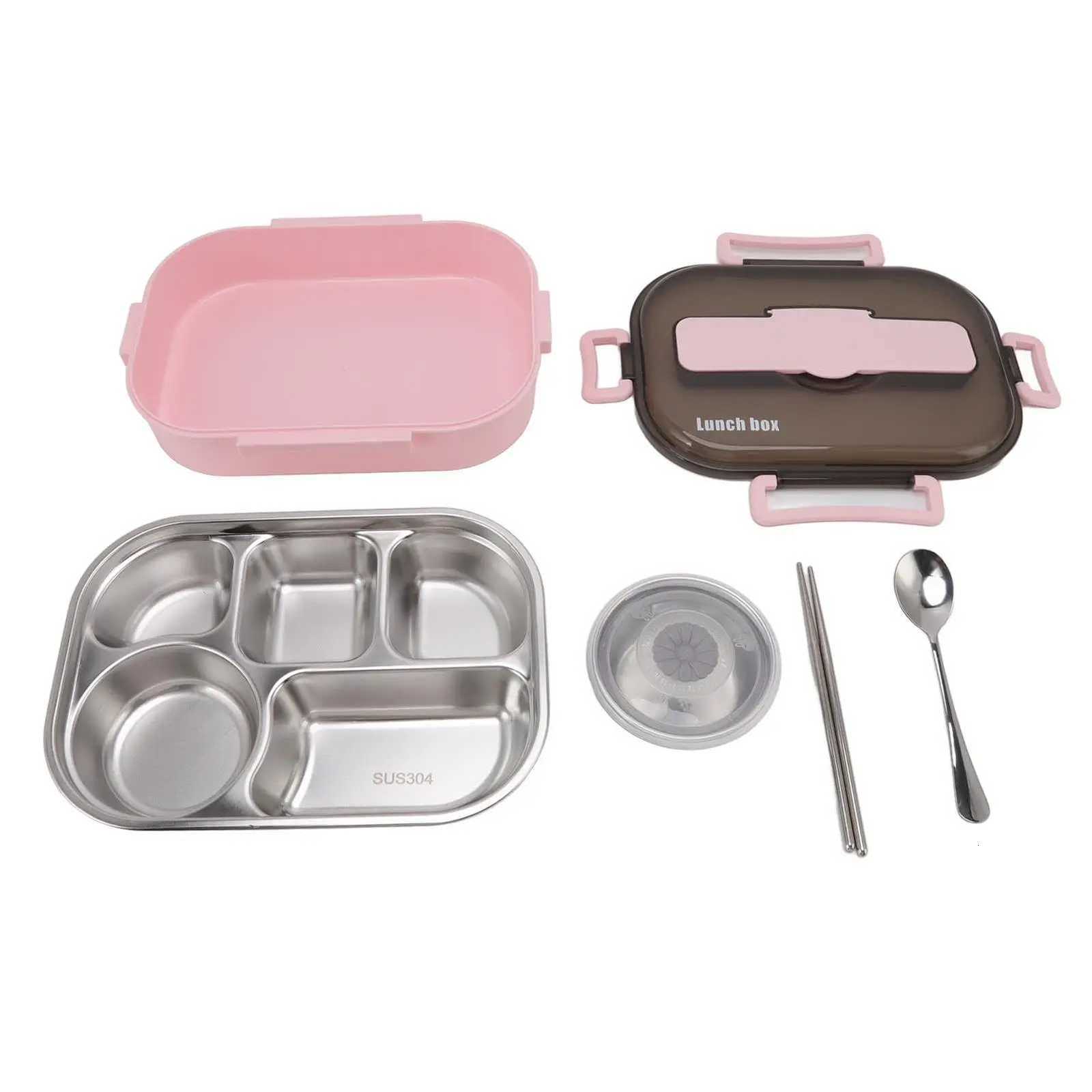 Stainless Steel Lunch Box with 4 Locking Clips Safe and Convenient Storage for adults for dishwasher Safe for workM251121