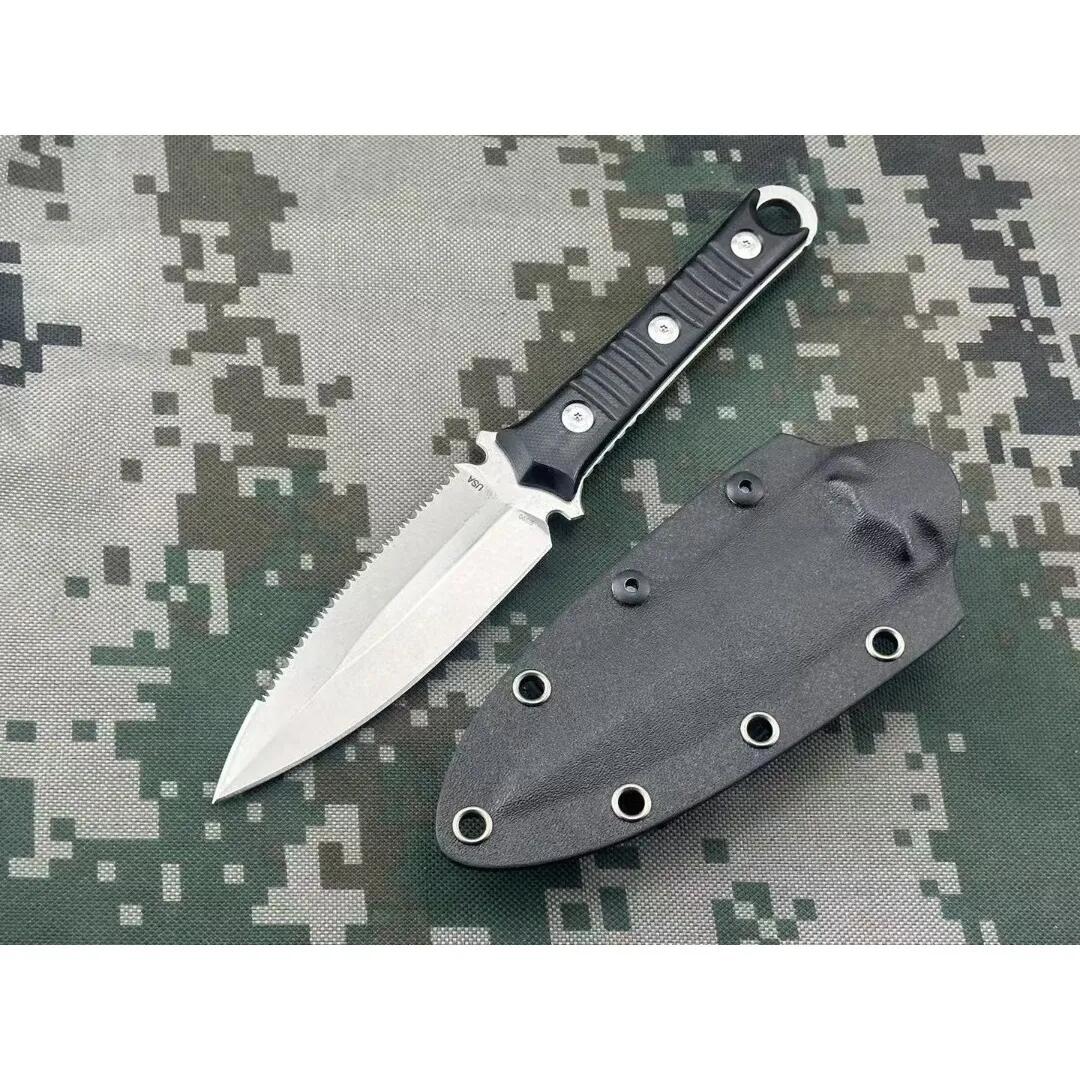 Borka SBK SBD Kitchen Fixed M Steel Blade Black G Handle Precision Cutting Chef Knife