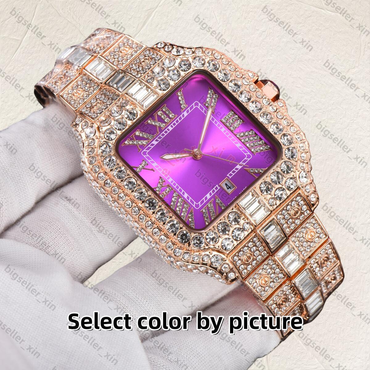 2026 Designer Watch Mens Santoss Watches 39Mm Classic Square Dial Automatic Chronograph Watch Waterproof Date Multifunctional Santoss Watch For Business Sant e8