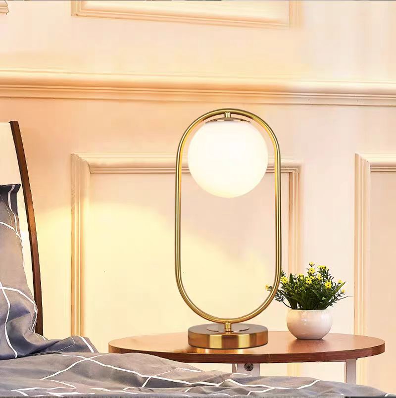 Modern Glass Bedside Lamp with Nordic Design - Perfect Accent Lighting for Home Interiors