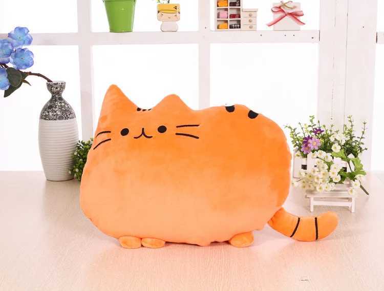 Creative Sofa Cushion Cat Cotton Biscuit Plush Animal Doll Kids Toys Cute Houseware Decoration Halloween Gifts C251121