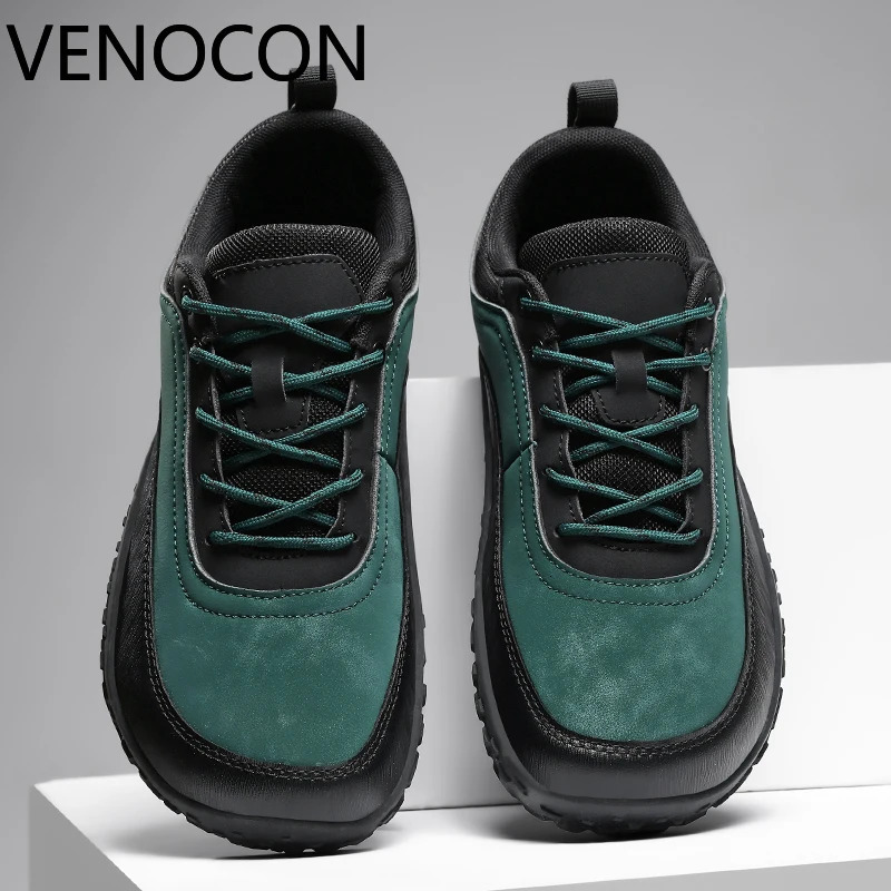 VENOCON Barefoot Minimalist Mens Stylish Style Casual Shoes Sneakers With Wide Nose Toe Box Walking Hiking Trail Footwear Man 251121