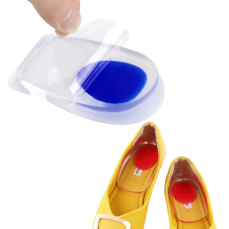 1Pair Spurs Pain Foot Shoe Insoles Silicone Gel Orthopedic Insole for Feet Height Increasing Pads Shock Absorbing Sole 251121