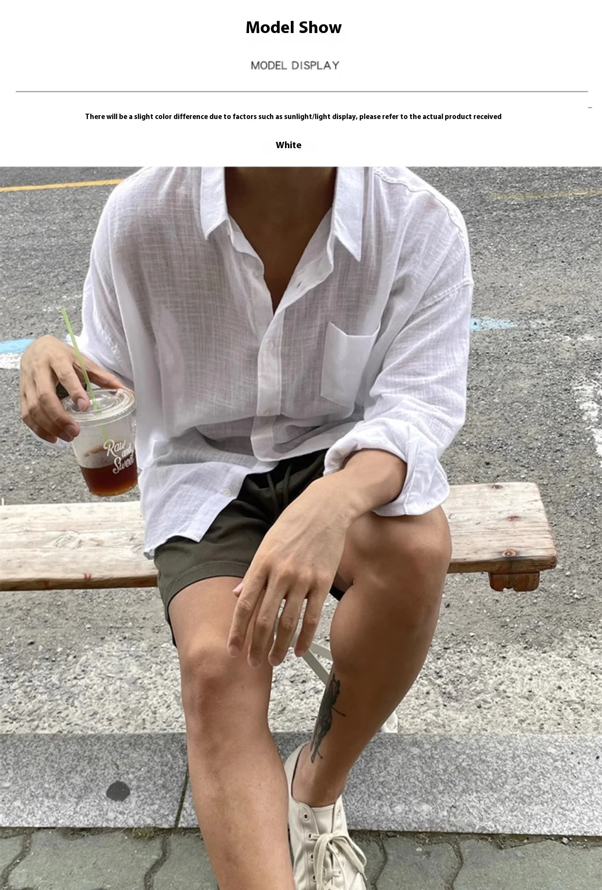 European Style Premium Linen Shirt Comfortable Mens Loose and Breathable Workwear Shirt UPF50sun Protection 251120