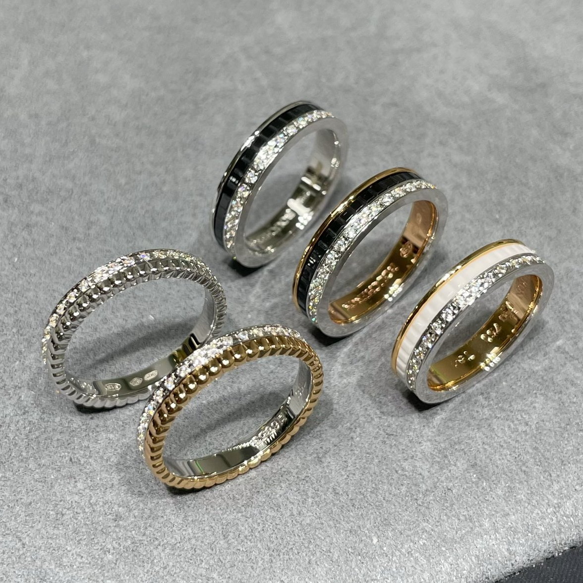 ADITA Quatre rings designer thin ring SIZE 5678 T0P quality for couples wedding rings details are consistent with counter products With box J002