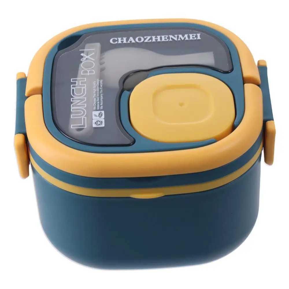 Blue/Green/Pink/White Insulated Lunch Box Plastic/Stainless Steel 151596 CM Bento Box Lunch Box with Cutlery Camp OutM251121