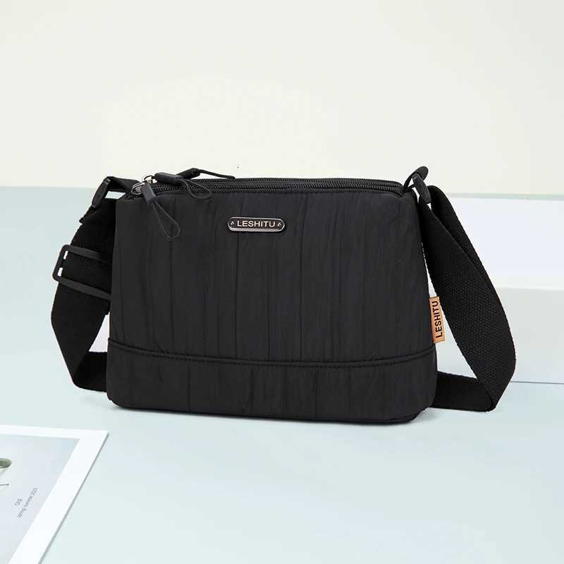 Trendy Pleated Design Womens Shoulder Bag Casual Nylon Tote Bag Purse Lightweight Fashionable Aesthetic HandbagT251121