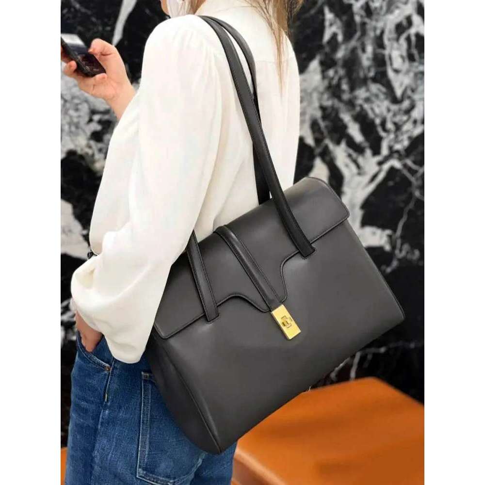 Designer Bag Office Ladies Vintage Elegant Big Capacity Single Shoulder Bags Cow Split Leather Fashion Totes Women Handbag Pillow Bag