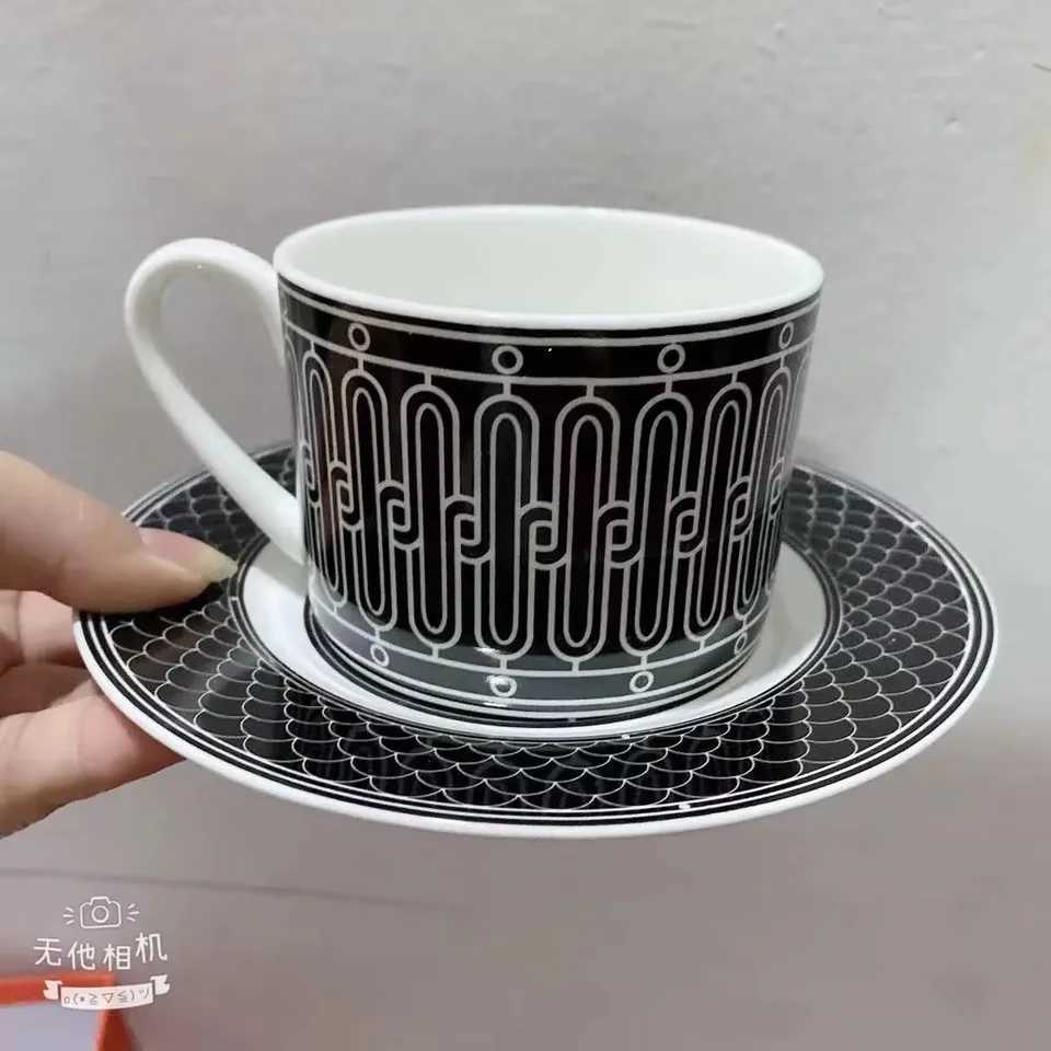12 piece gift box set with striped dot ceramic espresso cup tea milk beverage cup and handle cup suitable for Office Novelty gifts and good luck S2542