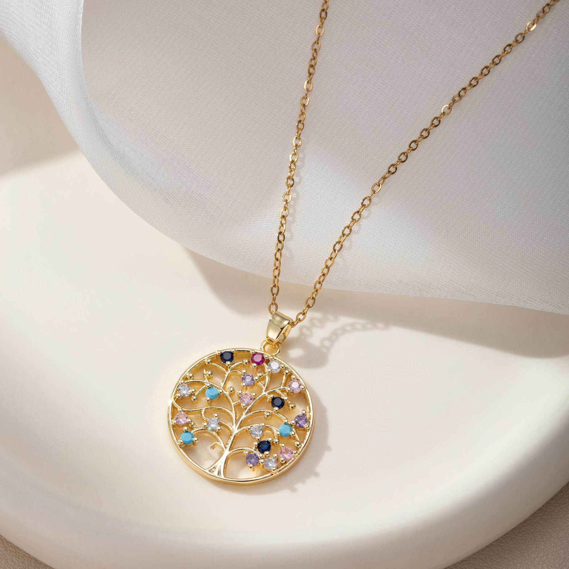 Tree of Life Fashionable Unique and Trendy moissanite chain designer necklace designer necklace for woman diamond chain luxury jewelry women mens neck - view 5