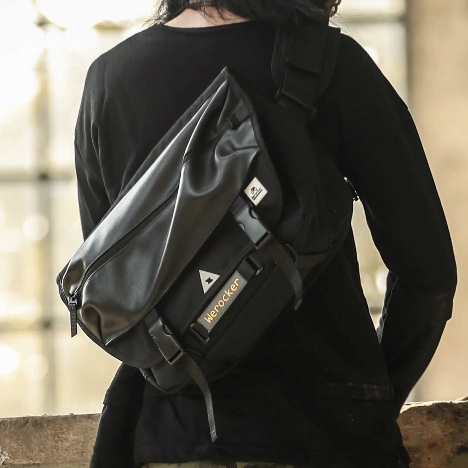 Fashion Sling Bag for Men Backpack Mtipurpose Large capacity Crossbody Bag Shoder Messenger Bag Travel Cycling Sports Daypack Purse Y251121