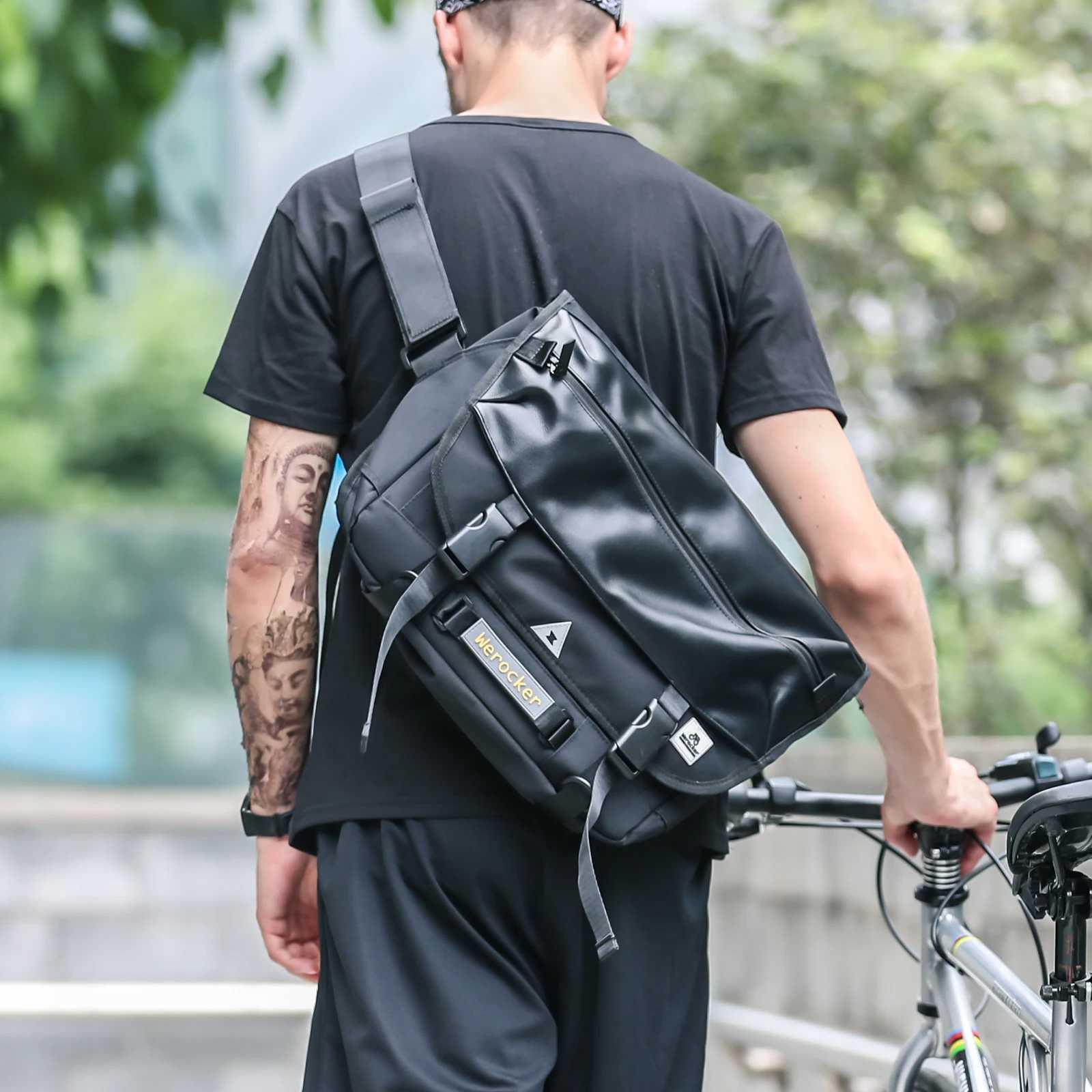 Fashion Sling Bag for Men Backpack Mtipurpose Large capacity Crossbody Bag Shoder Messenger Bag Travel Cycling Sports Daypack Purse Y251121