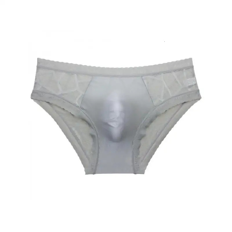 3 pieces of transparent and comfortable n mens underwear convertible pocket sexy letters ice silk hollow lace chiffon 250417