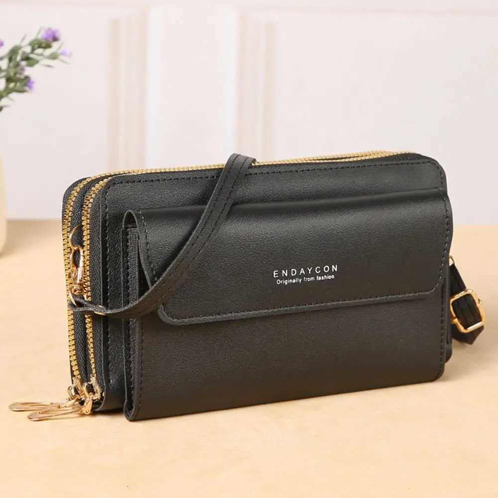 Fashion Large Capacity Womens Crossbody Bag Double Layer Simple Shoulder Bag Casual Phone Bag TravelT251121