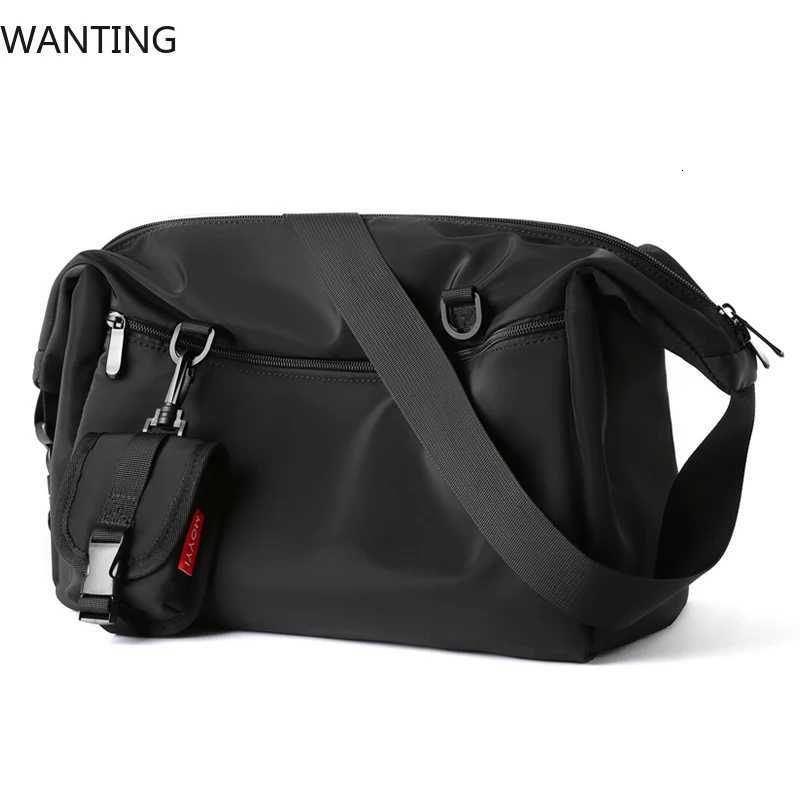Fashion Simple Men Messenger Bags Waterproof Casual Sports Crossbody Bag 14 Inch Laptop Shoder Bag Large Capacity Unisex Travel Bag Y251121