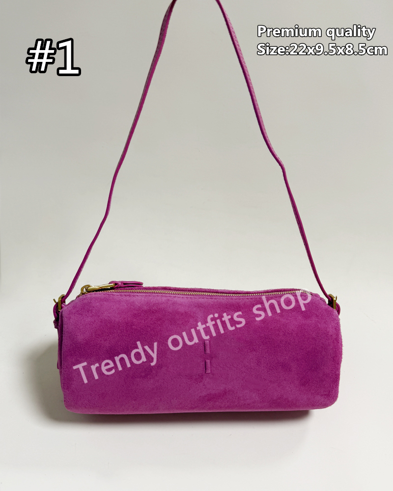 2025 New Suede Leather Handbag Casual Outfit Luxury Designer Crossbody bags 22cm