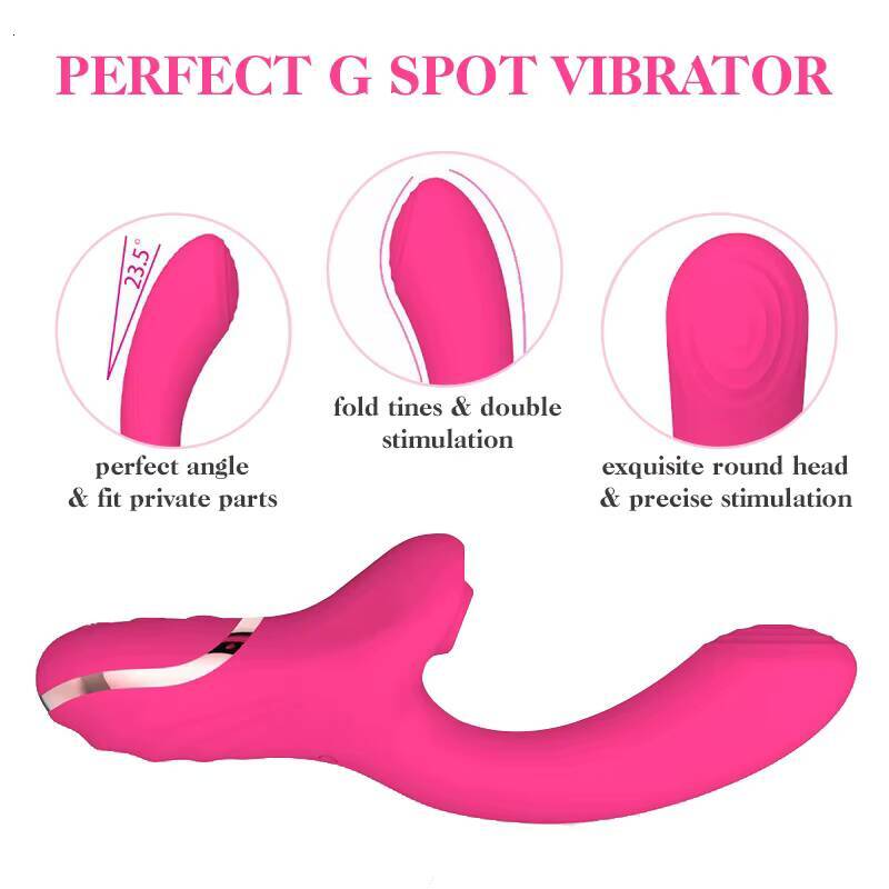 WomenS Sucking Vibrating Stick Tapping Massage Stick Strong Shock Vibrator Sexy Flirting Double Headed Stick Adult Sex Toys