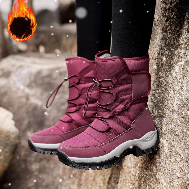 Winter Women Snow Boot Plush Fashion Antislip Comfortable Soft Breathable Casual Shoes Outdoor Sports 251121