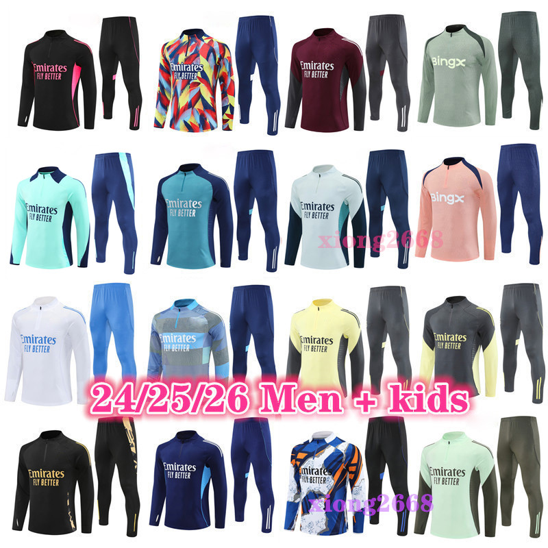 25 26 27 soccer tracksuit Men and kids kits 2025 2026 football tracksuit training suit jogging Survetement football chandal futbol tuta