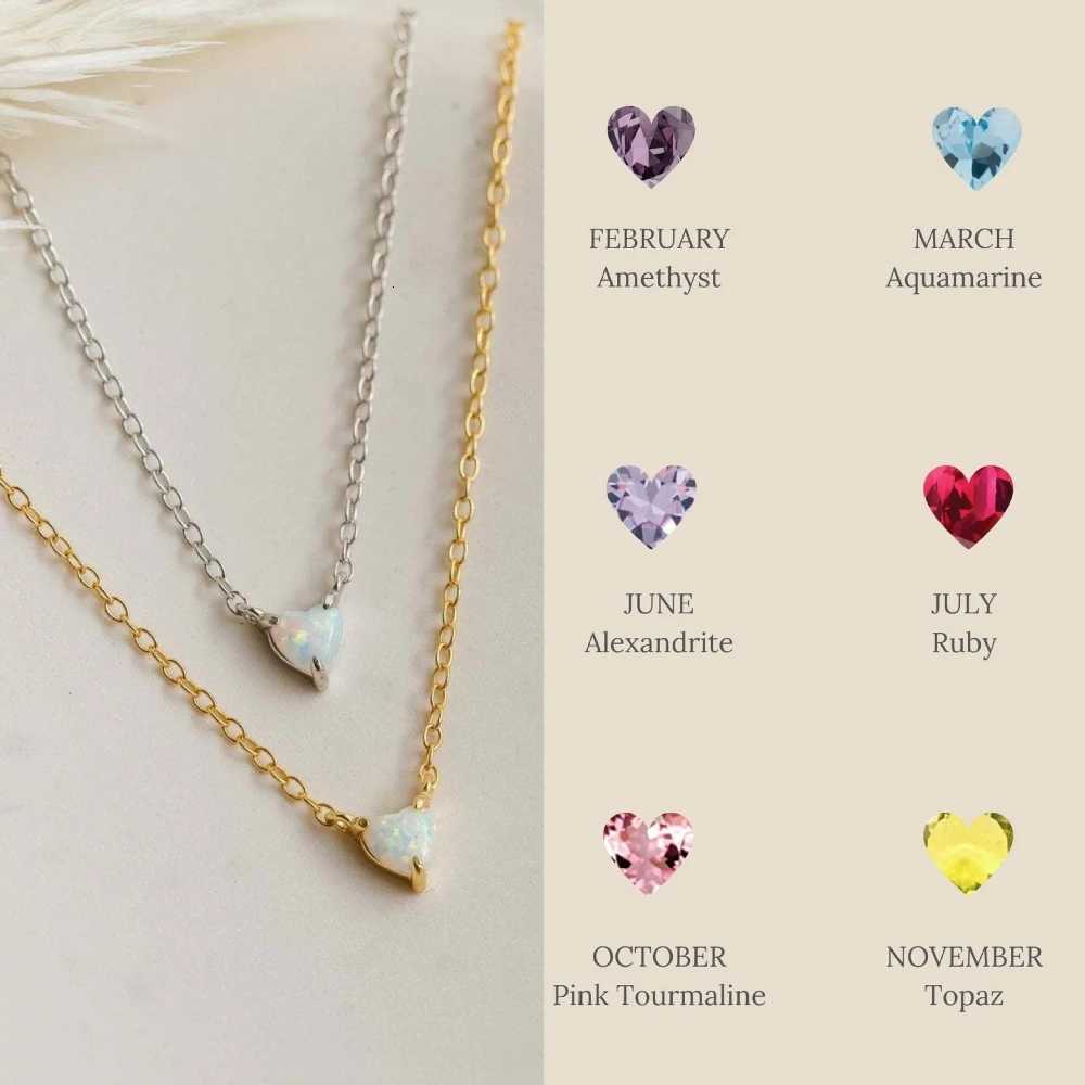 Necklaces for women ins style December Birth Stone Necklace Love Month Stone Stainless Steel JewelryXJ251121