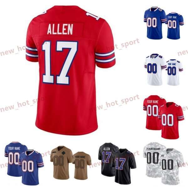 Maxwell Hairston Josh Allen Football Jersey Khalil Shakir James Cook Joey Bosa Keon Coleman Gregory Rousseau Matt Milano Dion Dawkins Mack Hollins Dalton Kincaid