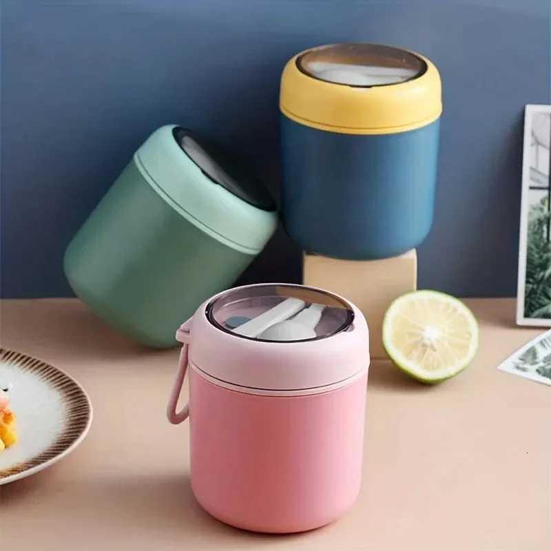 530ml/710ml Food Thermal Jar Insulated Soup Cup Thermos Containers Stainless Steel Lunch Box Thermo Keep Hot for School ChildrenM251121