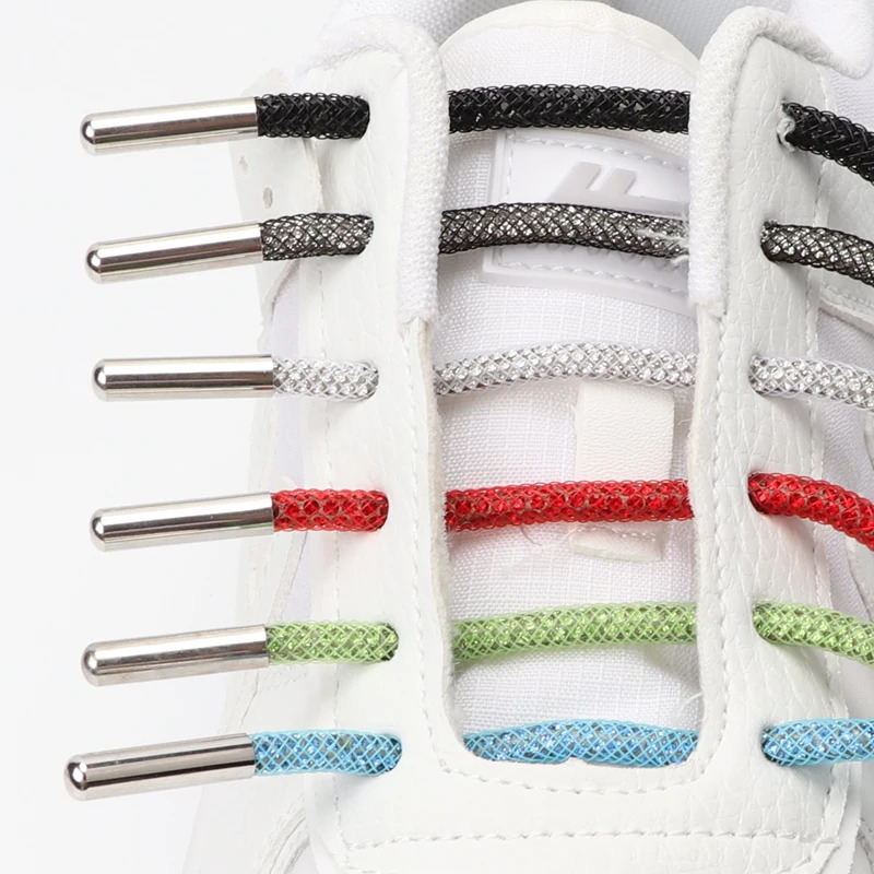 Crystal Rhinestone Diamond Shoelaces Colorful Shiny Shoe Laces Sneakers Shoelace Clothes Bags Belt Accessories Round 4mm 1PCS 251121