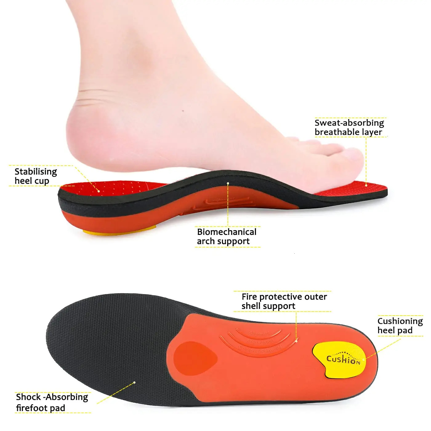 iFitna Plantar Fasciitis Orthopedic Sport Insole High Arch Support Men Women Sole Flat Feet Pain Relief Ortic Shoe Insert 251121