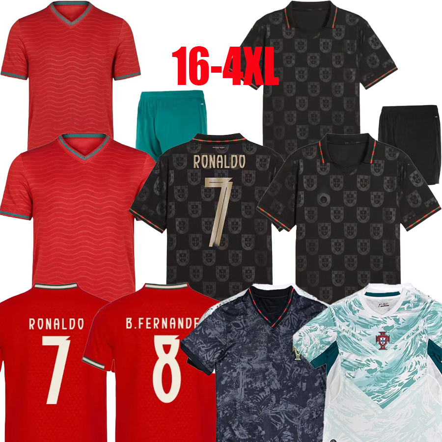 2026 Portuguese soccer jerseys RUBEN RONALDO PEPE Portugals 25 26 27 Portugiesea football shirt Men Kids kit sets