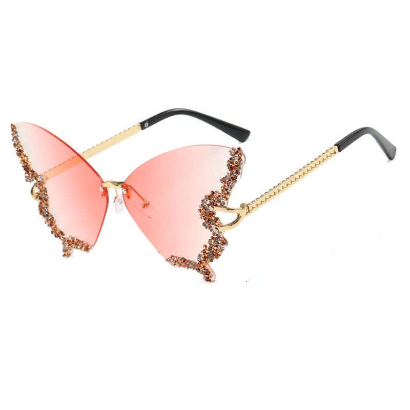 Vintage Round Diamond Sunglasses Rhinestone Shades Eyewear Oval Crystal Punk Sun Glasses Fashion UV400 Protection Glasses 250218
