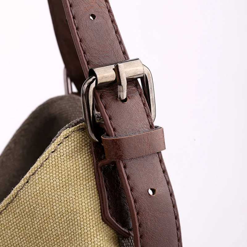 Canvas patchwork Female Top-Handle Bag Women Shoulder Bag Vintage Ladies Commuting HandbagsT251121