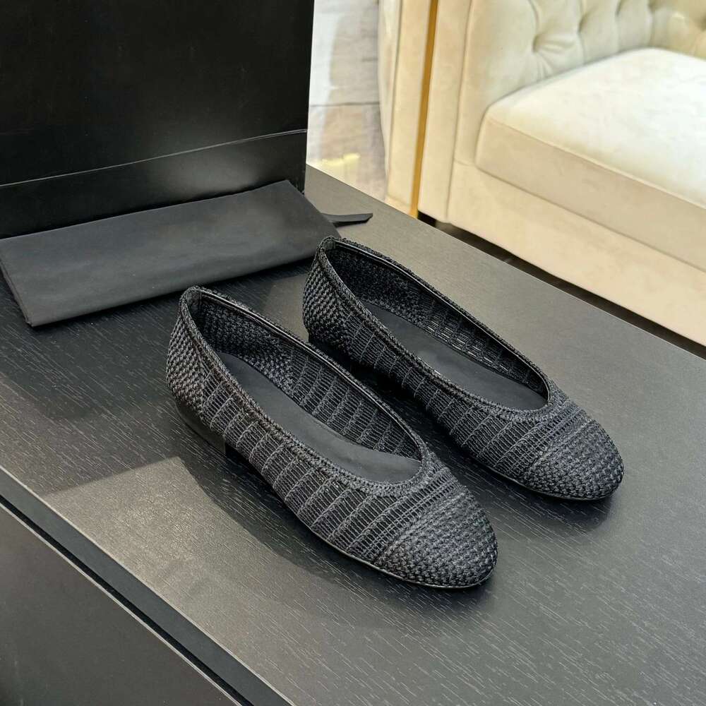 Women Size35-42 Weaving Ballet Flats Genuine Leather Mixed Colors Round Toes Slip On Designer Shoes atillas De Mujer