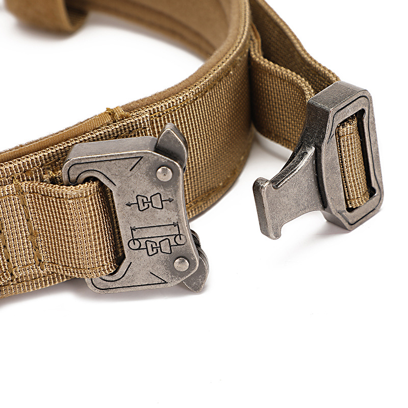 Tactical Dog Collar for Medium & Large Breed - Adjustable and Durably Made Alloy retro texture buckle
