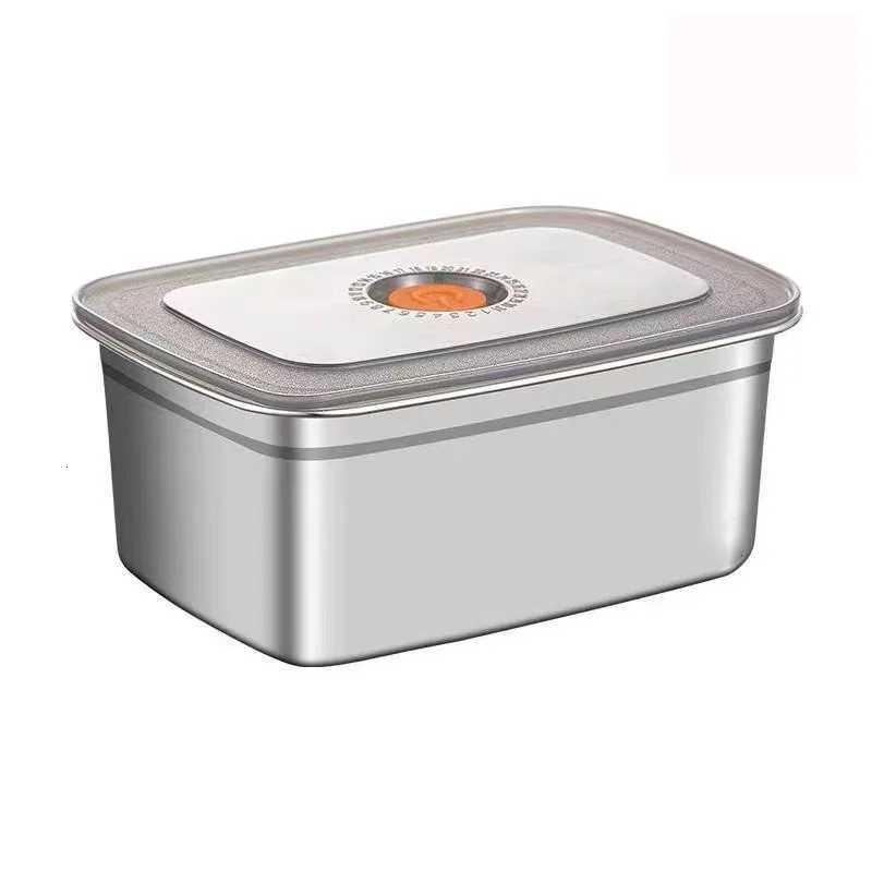 Airtight Leak-Proof Kitchen Storage Containers Stainless Steel Lunch Boxes Bento Boxes for Camping Refrigerator StorageM251121
