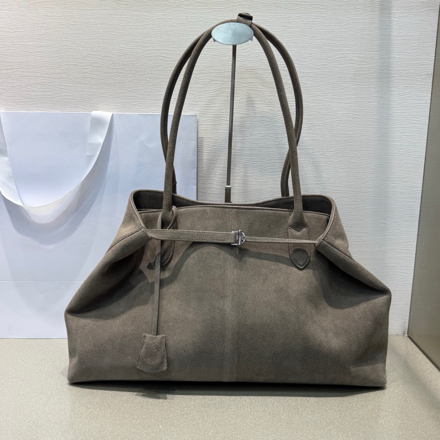 (Order by pic in opt, not by desc) Minimalist Suede Top-Handle Tote Bag - Elegant Soft Suede Handbag for Women Casual Chic