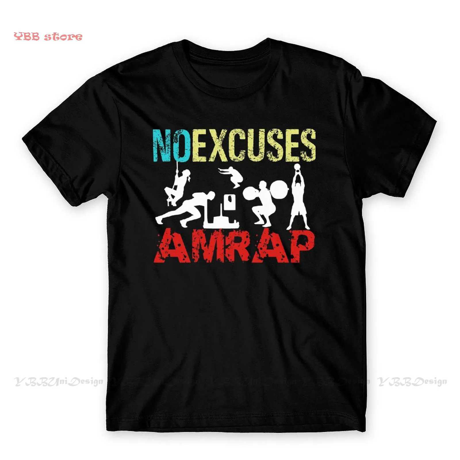 Mens Fitness Pump Gym Muscle Training Crossfit Black T-shirt No Exception Fitness Basic Cotton Tees Harajuku X250421