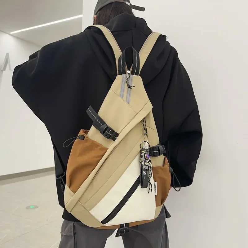 Fashion NEW Hip Hop Sport Motorcycle Backpack Men Wen Mtifuncti Waterproof Travel Single Shoder School Bag Crossbody ch bags Y251121