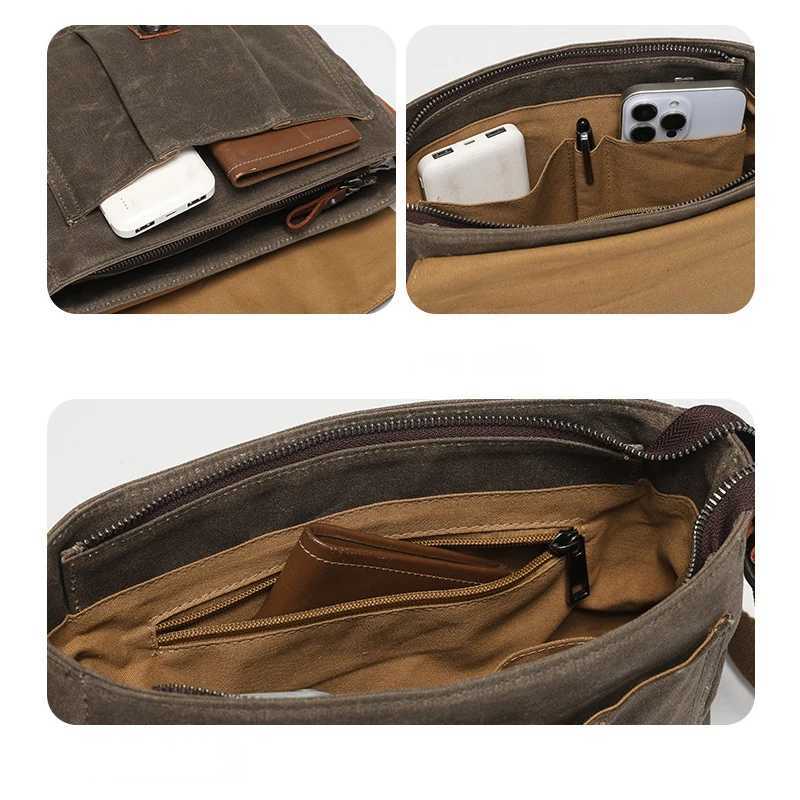 Fashion New vintage canvas shoder bag Casual mens and wens crossbody bag Handheld camera bag Postman bag for out-of-he travel Y251121