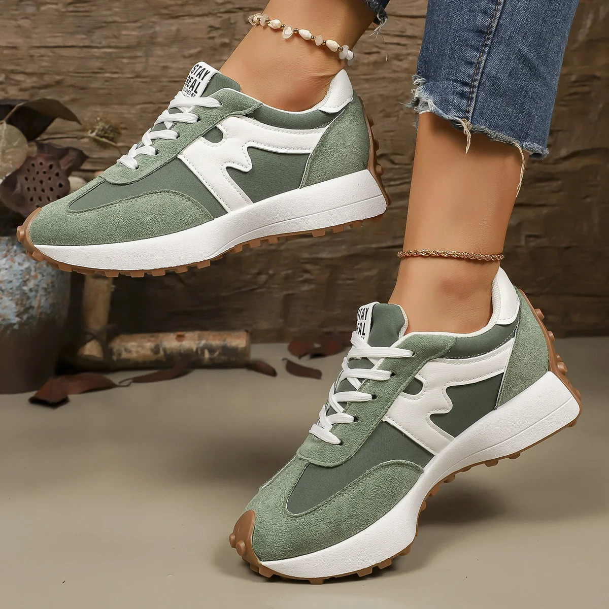 Women Sneakers Spring Autumn Platform Vulcanize Shoes Casual Light Flat Breathable Zapatos De Mujer 251121