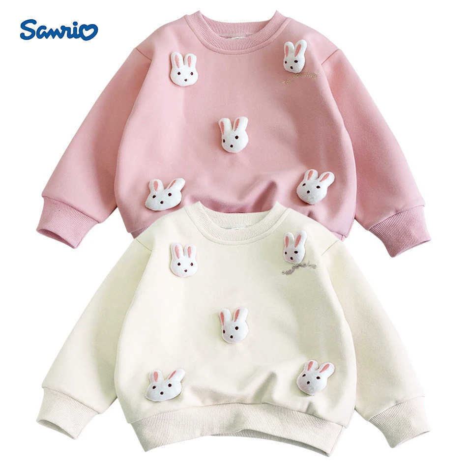 Sanrio Girls Fall Stylish and Cozy 3D Rabbit Sweatshirts Little Girls Autumn Outfits Daily Casual Children Clothing Girls Birthday Gift H251121