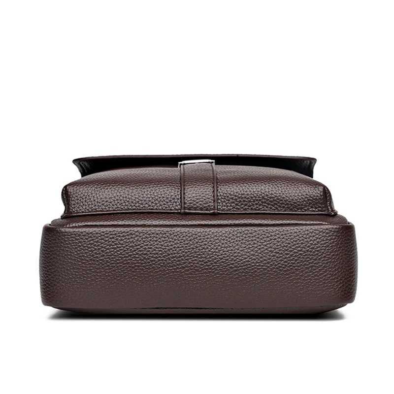Mens Genuine Leather Crossbody Shoulder Bags High Quality Tote Fashion Business Man Messenger Bag Leather Bags Fanny PackT251121