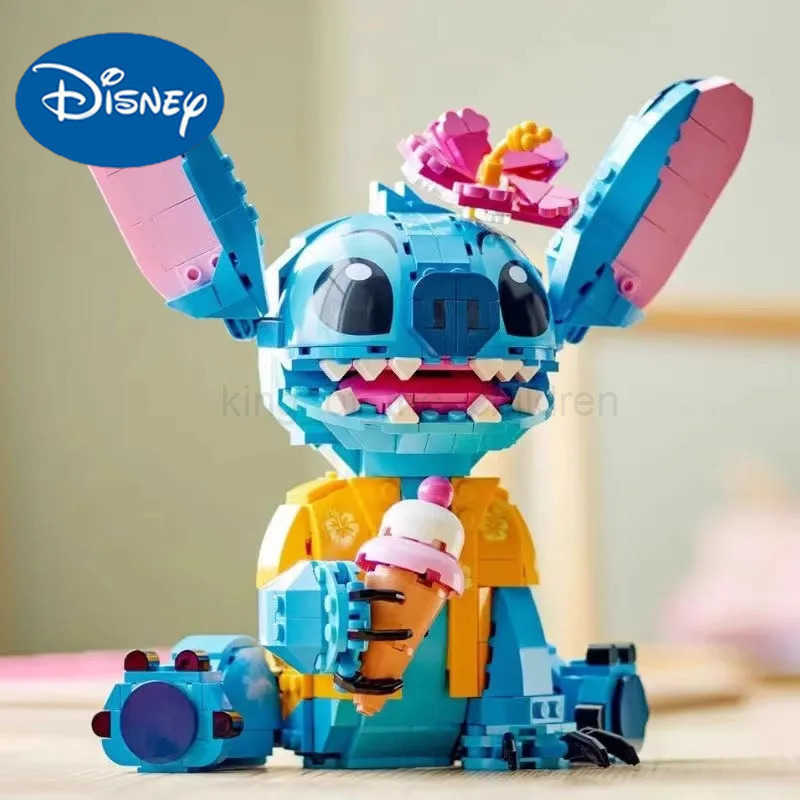 Disney Kawaii New Disney Stitch Compatible Building Blocks Stitch Girl Boy Birthday Christmas Gift Toys Assembly Gift Decoration Toy W20250421